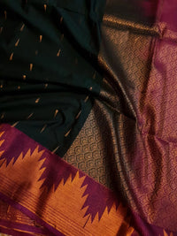 Semi Soft Silks Saree - Green