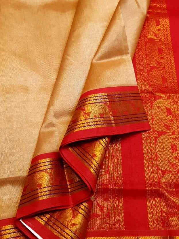 Handloom Silkcotton - Sandal