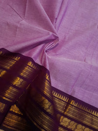 Pure Kanchi Cotton Saree - Lavender