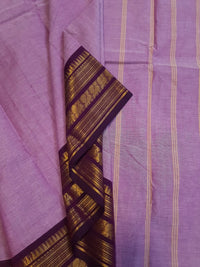 Pure Kanchi Cotton Saree - Lavender