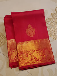 2Gram Pure Kanjivaram Silk Saree - Red | Silkmark Certified