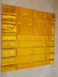 2Gram Pure Kanjivaram Silk Saree - Yellow | Silkmark Certified