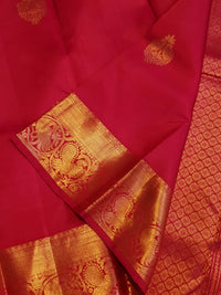 2Gram Pure Kanjivaram Silk Saree - Red | Silkmark Certified