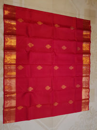 2Gram Pure Kanjivaram Silk Saree - Red | Silkmark Certified