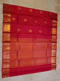 2Gram Pure Kanjivaram Silk Saree - Red | Silkmark Certified
