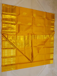 2Gram Pure Kanjivaram Silk Saree - Yellow | Silkmark Certified
