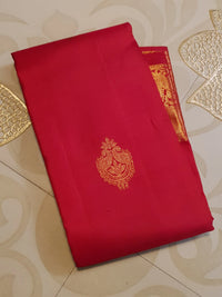 2Gram Pure Kanjivaram Silk Saree - Red | Silkmark Certified